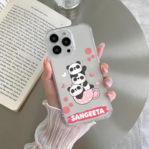 Tino Panda Customize Transparent Silicon Case For Motorola