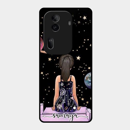 Girl In Universe Customised Glossy Metal Case Cover For Oppo