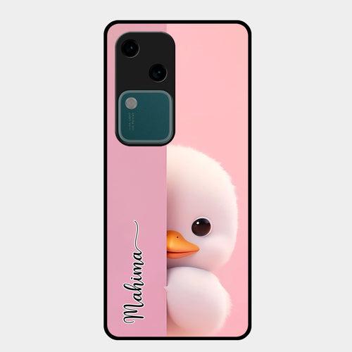 Baby Duck Glossy Metal Case Cover For Vivo