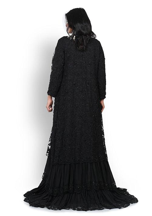 Buy Casual Dress with jacket In Black Color At Online Simaaya