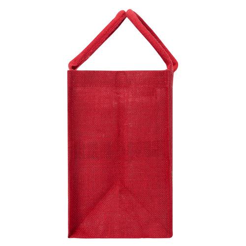 11 X 10 X 7 - LACE ZIPPER LUNCH (B-254-RED)