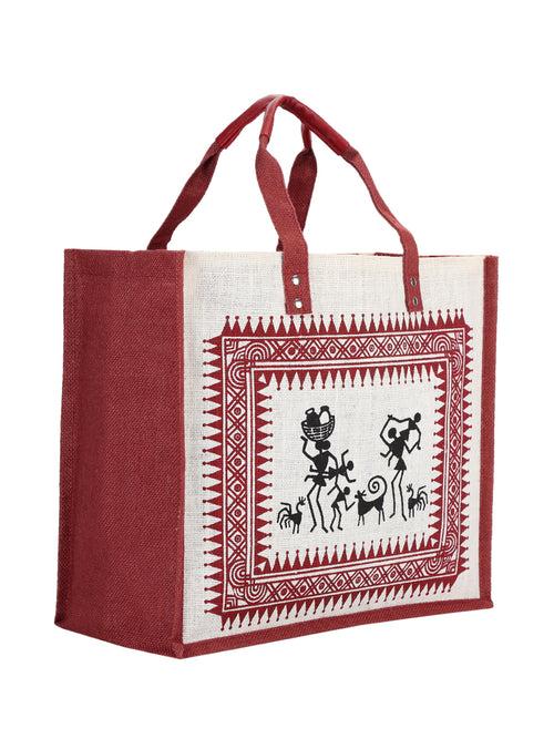 14 X 16 X 7 - WARLI PRINT ZIPPER (B-070-ORANGE)