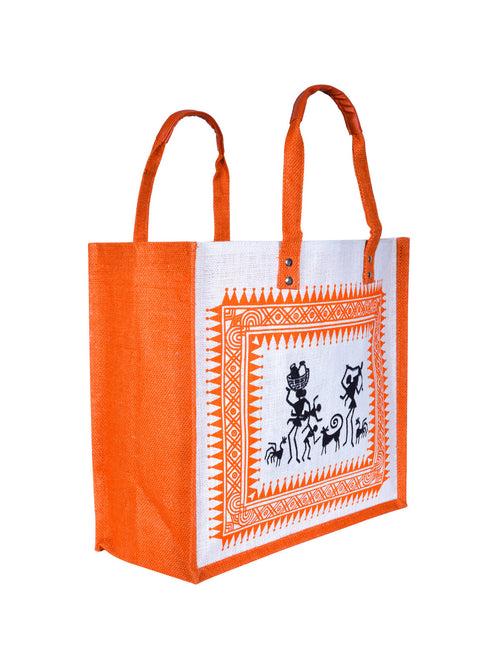 14 X 16 X 7 - WARLI PRINT ZIPPER (B-070-MAROON)