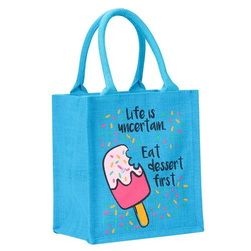 11 X 10 X 7 - LIFE DESSERT LUNCH ZIPPER (B-247-PINK)