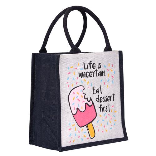 11 X 10 X 7 - LIFE DESSERT LUNCH ZIPPER (B-247-PINK)