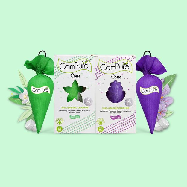 CamPure Cone - Lavender & Jasmine (Pack of 2)