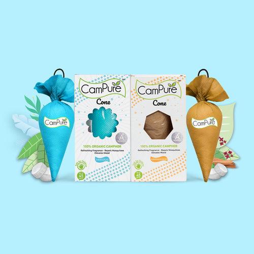 CamPure Cone - Original & Sandalwood (Pack of 2)