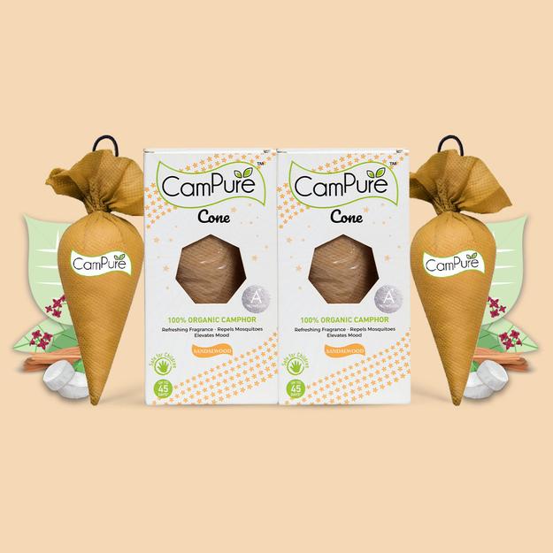 CamPure Cone - Sandalwood - Pack of 2