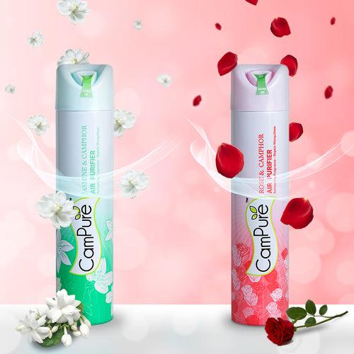 Campure Air Freshener - Jasmine & Rose ( Pack of 2 )