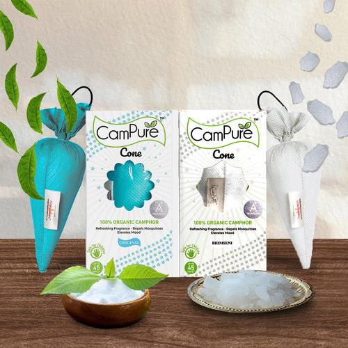 CamPure Cone - Original & Bhimseni (Pack of 2)