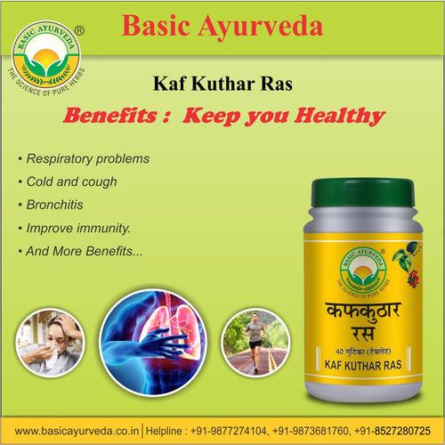 Basic Ayurveda Kaf Kuthar Ras 40 Tablet