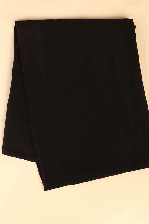 BLACK UNSTITCHED SUIT WITH BOTTOM FABRIC & DUPATTA