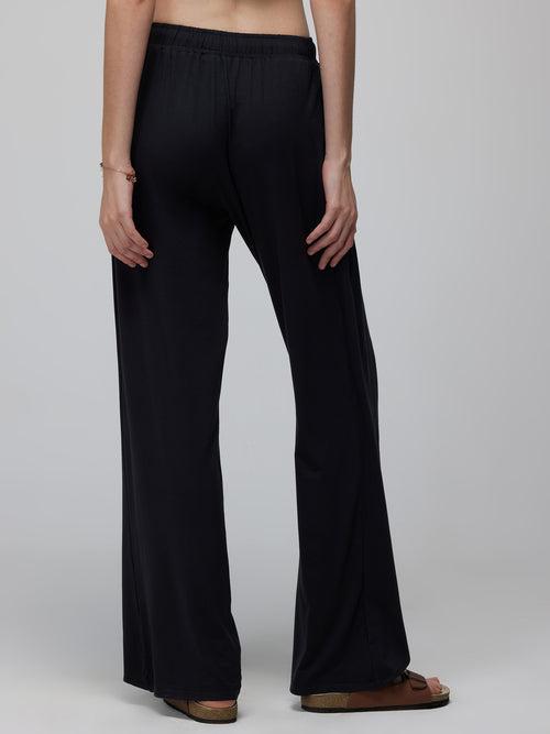 Black Ease Flare Pants