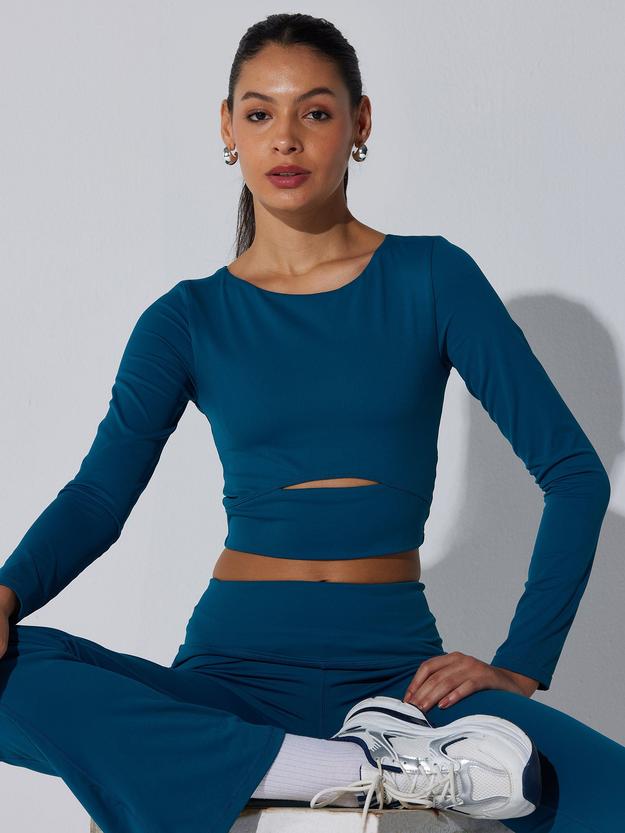 Blue All-Day Flex Top