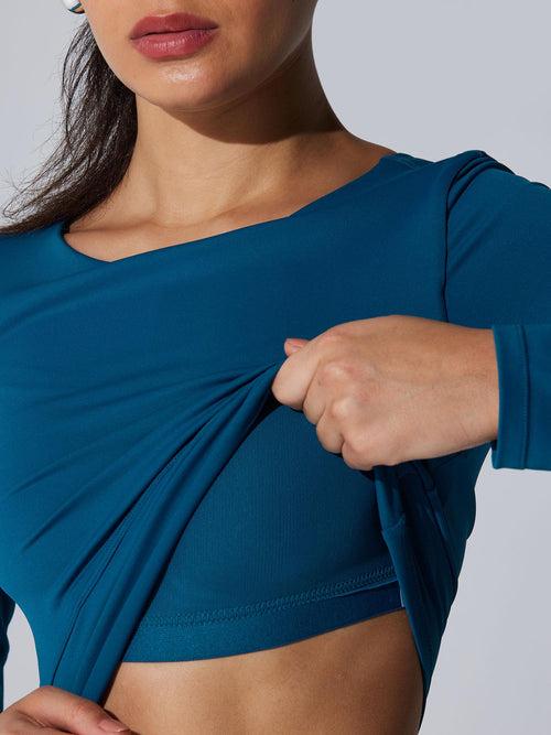 Blue All-Day Flex Top