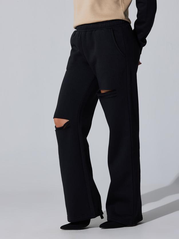 Black Dual Slit Adapt Joggers