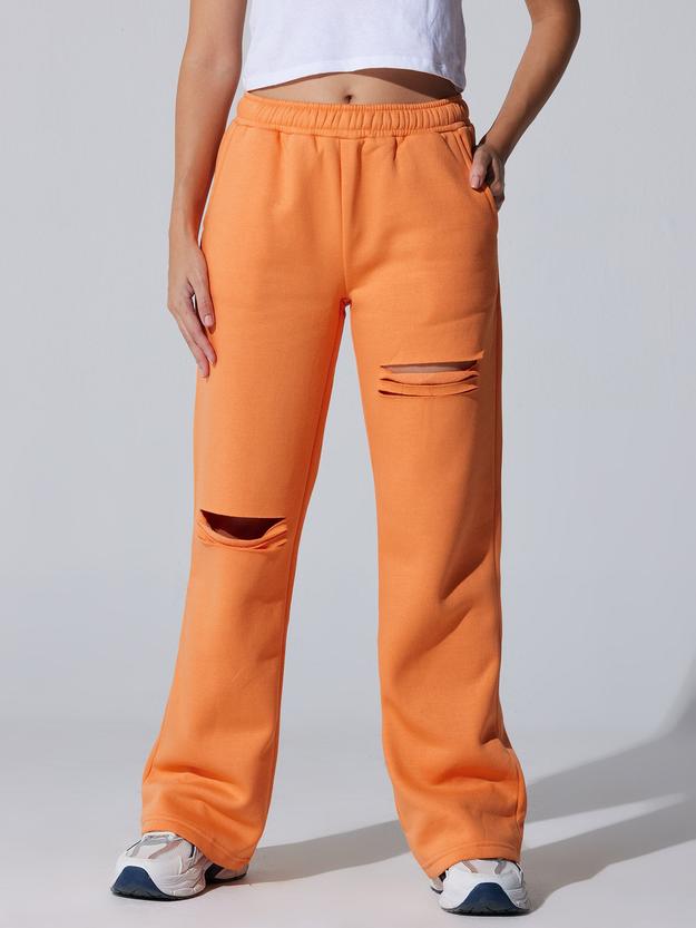 Orange Dual Slit Adapt Joggers