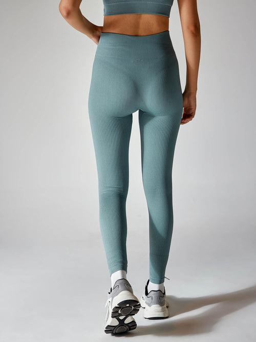 Slate Blue Seamless Cinched Activewear Set