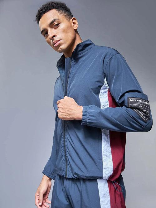 Navy Windbreaker Jacket