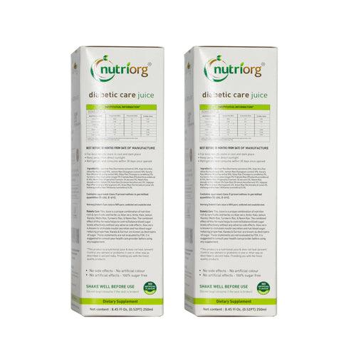 Nutriorg Diabetic Care Juice 500 ml (Pack of 2*250ml)