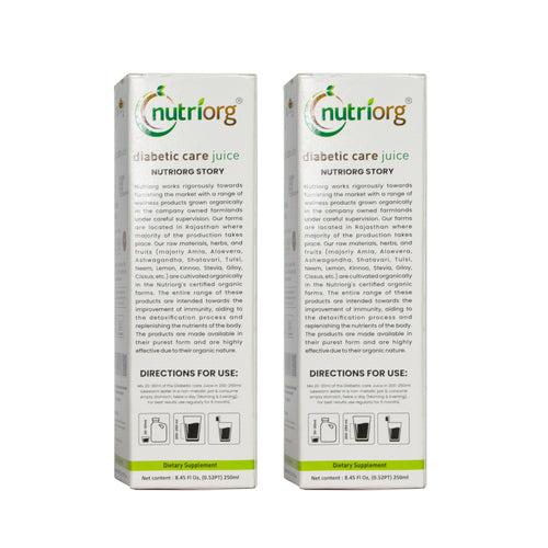 Nutriorg Diabetic Care Juice 500 ml (Pack of 2*250ml)