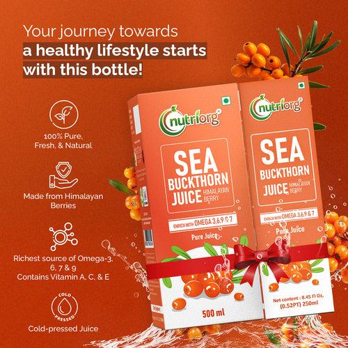 Nutriorg Sea Buckthorn Juice | Buy 500 ml Get 250 ml Free