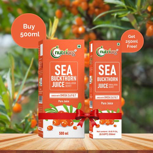 Nutriorg Sea Buckthorn Juice | Buy 500 ml Get 250 ml Free