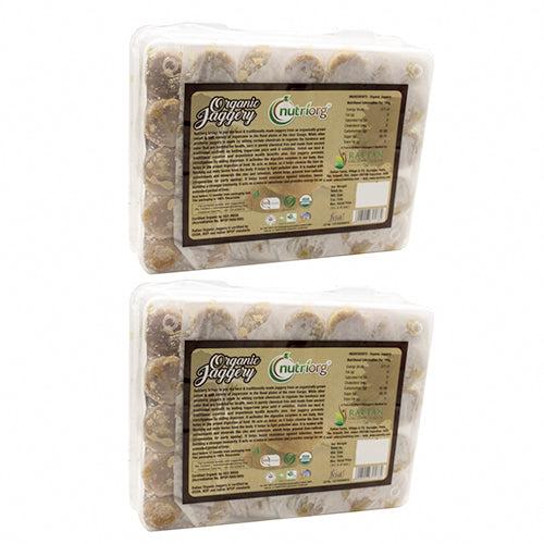 Nutriorg Certified Organic Raw Jaggery 1400gm (Pack of 2*700gm)