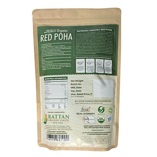 Nutriorg Organic Red Poha 1kg (Pack of 2)