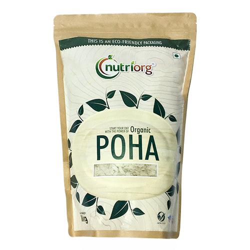 Nutriorg Organic Poha 1kg (Pack of 2)