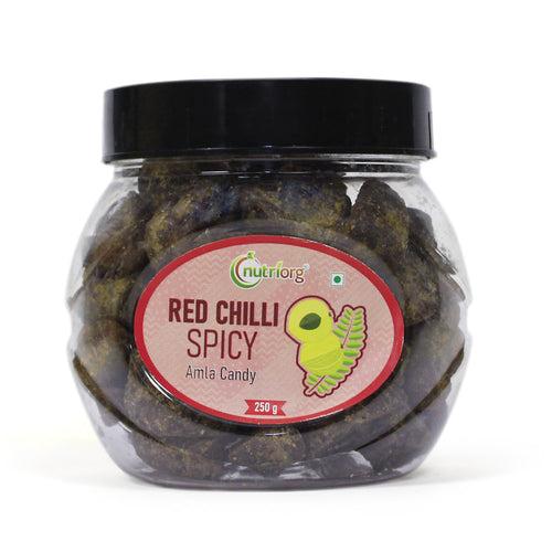 Nutriorg Red Chilli Spicy Amla Candy 250g