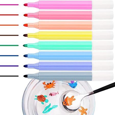 designarche Pack of 8 Pcs Making Magic Doodle Water Erasable Markers Floating Pens Floating Ink Pen Set, Magical Water Painting Pens Whiteboard Marker for Kids, Children Art