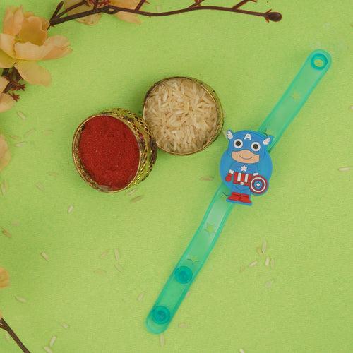 Designarche Kids Rakhi for brother with Roli and Chawal