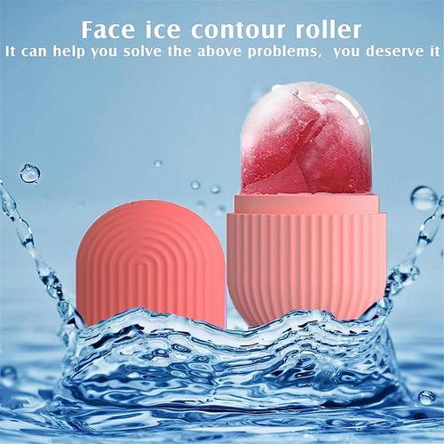 Ice Face Roller Silicone Facial Cube for Eyes Neck Massage Remove Dark Circle Pore Shrink Face Beauty Skin Care Ice Mould Kitchen Tools