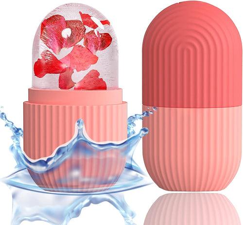 Ice Face Roller Silicone Facial Cube for Eyes Neck Massage Remove Dark Circle Pore Shrink Face Beauty Skin Care Ice Mould Kitchen Tools