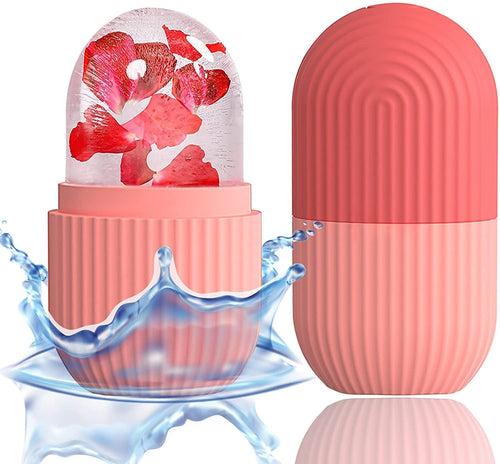 Ice Face Roller Silicone Facial Cube for Eyes Neck Massage Remove Dark Circle Pore Shrink Face Beauty Skin Care Ice Mould Kitchen Tools