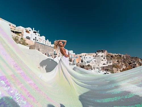 Pearl White  Prewedding Designarche Photoshoot or Proposal dress