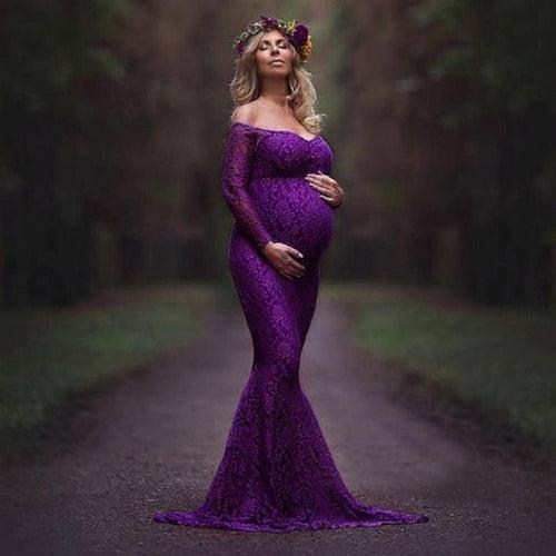 Designarche Purple Maternity Dress