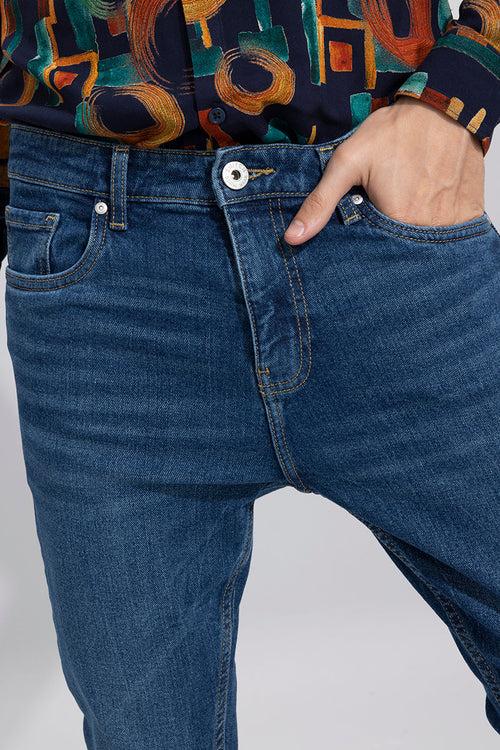 Wizzy Mid Blue Skinny Jeans | Relove