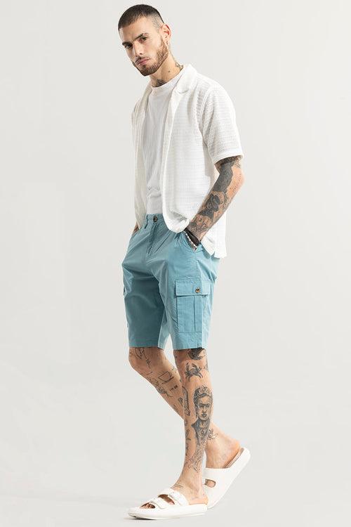 Basic Breeze Blue Shorts | Relove