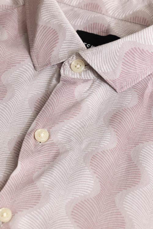 Flowing Zig Zag Pink Shirt | Relove
