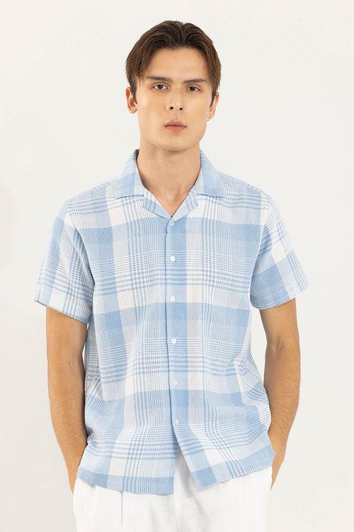 Astral Weave Check Blue Shirt | Relove