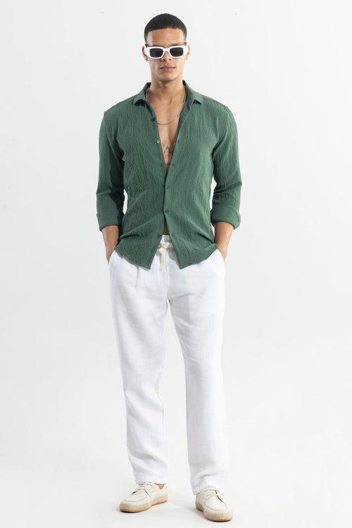 Mash Wrinkle Green Shirt | Relove