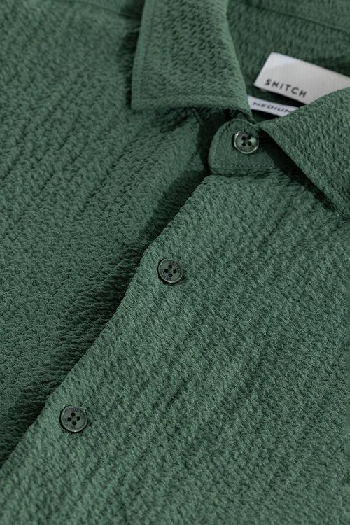 Mash Wrinkle Green Shirt | Relove
