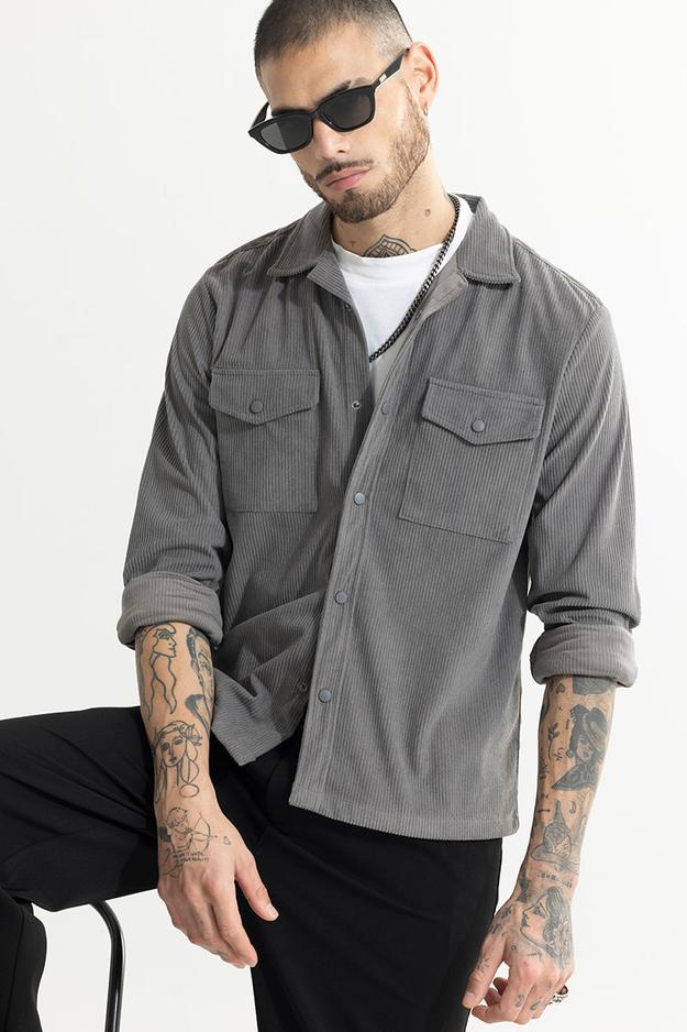 Cord Couture Grey Overshirt | Relove