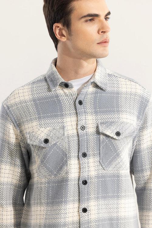 Square Grid Grey Checks Shirt | Relove