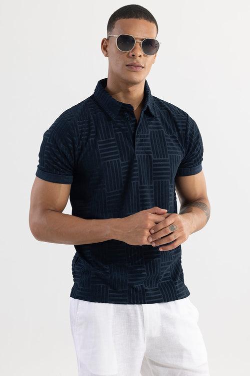 Quintet Navy Polo T-Shirt | Relove