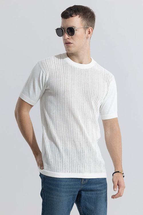 Smooth Knit White T-Shirt | Relove