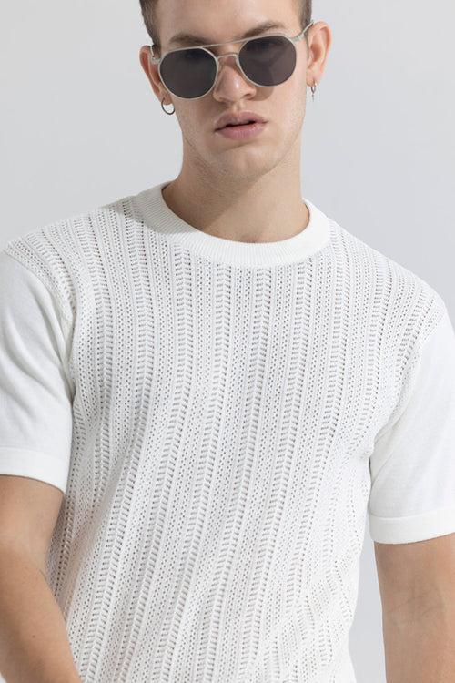 Smooth Knit White T-Shirt | Relove