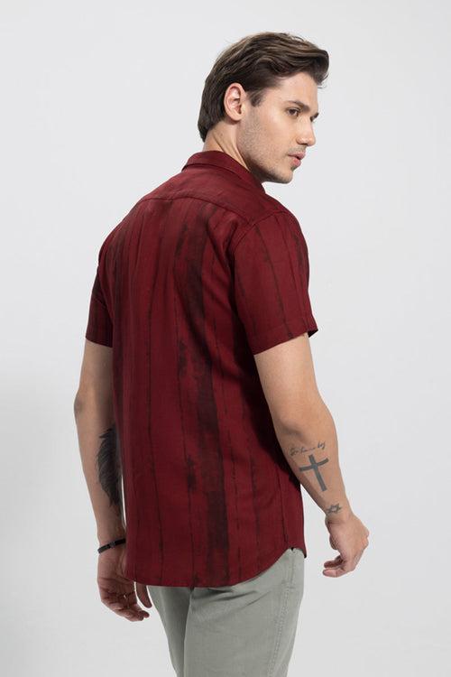 Brush Stroke Red Shirt | Relove